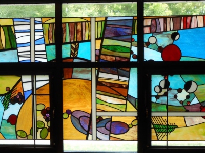 Seven Species Stained Glass by Phoenix Studios